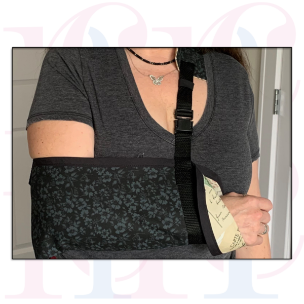 Black Flower Arm Sling